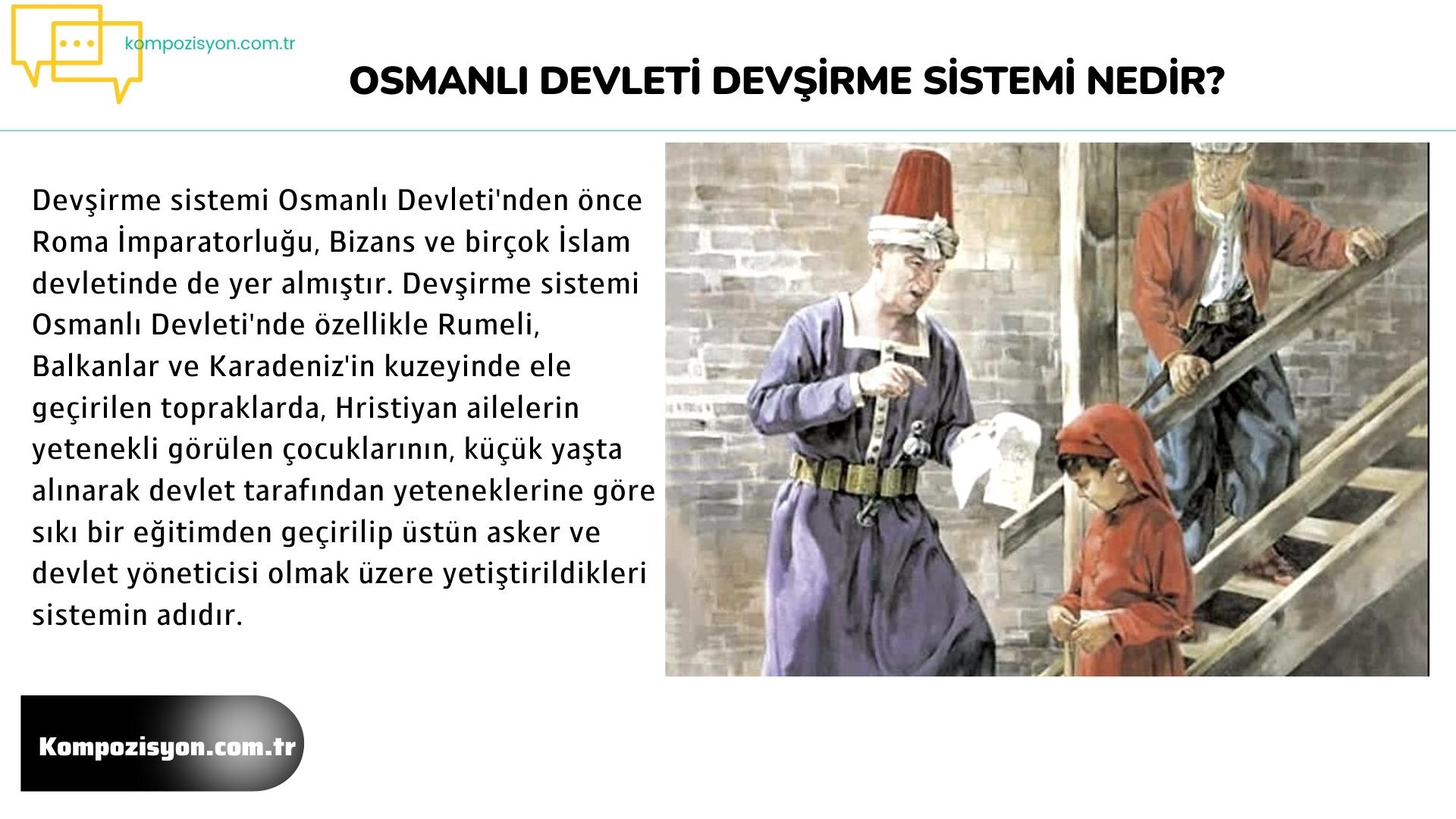 Osmanli Devleti Devsirme Sistemi Nedir